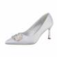 Damen High-Heel Pumps - silver Gr. 36