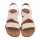 Damen Flache Sandalen - beige