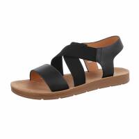 Damen Flache Sandalen - black