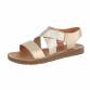 Damen Flache Sandalen - gold Gr. 36