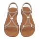 Damen Flache Sandalen - gold