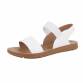 Damen Flache Sandalen - white Gr. 36