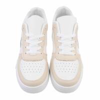 Damen Low-Sneakers - beige