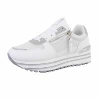 Damen Keilabsatz-Sneakers - white