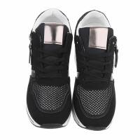 Damen Keilabsatz-Sneakers - black