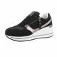 Damen Keilabsatz-Sneakers - black Gr. 40