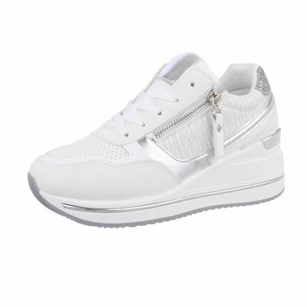 Damen Keilabsatz-Sneakers - white