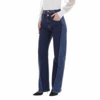 Damen High Waist Jeans von Laulia - DK.blue