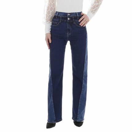 Damen High Waist Jeans von Laulia Gr. L/40 - DK.blue