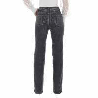 Damen High Waist Jeans von Laulia - DK.grey