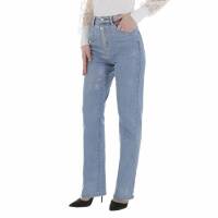 Damen High Waist Jeans von Laulia - blue