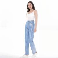 Damen High Waist Jeans von Laulia - blue