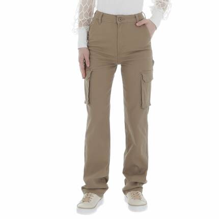 Damen Stoffhose von Laulia Gr. M/38 - beige