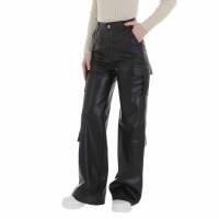 Damen Hose in Lederoptik von Emma&Ashley - black