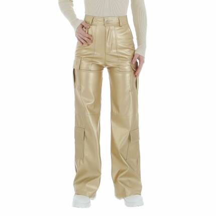 Damen Hose in Lederoptik von Emma&Ashley Gr. M/38 - golden