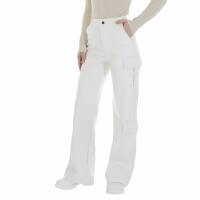 Damen Hose in Lederoptik von Emma&Ashley - white