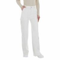 Damen Hose in Lederoptik von Emma&Ashley - white