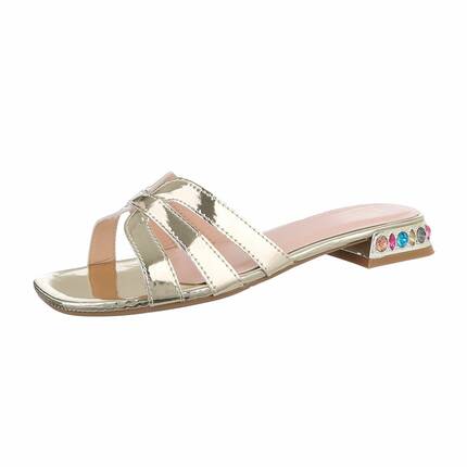 Damen Flache Sandalen - gold - 12 Paar