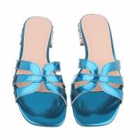 Damen Flache Sandalen - lblue