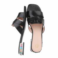 Damen Flache Sandalen - black