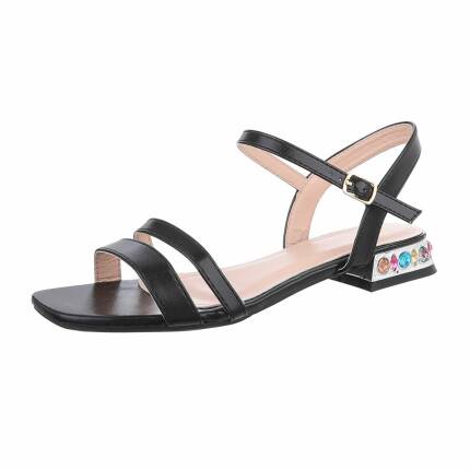 Damen Flache Sandalen - black