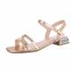 Damen Flache Sandalen - champagne Gr. 36