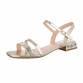 Damen Flache Sandalen - gold