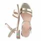 Damen Flache Sandalen - gold