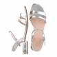 Damen Flache Sandalen - silver