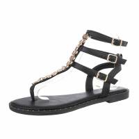 Damen Flache Sandalen - black