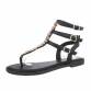 Damen Flache Sandalen - black Gr. 36