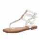 Damen Flache Sandalen - white