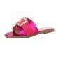 Damen Flache Sandalen - fushia