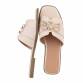 Damen Flache Sandalen - beige