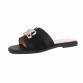 Damen Flache Sandalen - black Gr. 36