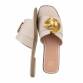 Damen Flache Sandalen - beige