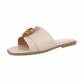 Damen Flache Sandalen - beige Gr. 36