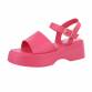 Damen Keilsandaletten - pink - 12 Paar