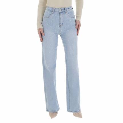 Damen High Waist Jeans von Laulia Gr. S/36 - L.blue