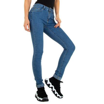 Damen High Waist Jeans von Miss Curry - blue