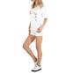 Damen Latzshorts von M.Sara - white