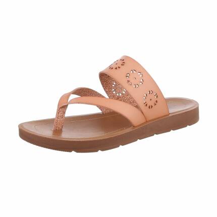 Damen Flache Sandalen - pink