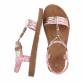 Damen Flache Sandalen - pink