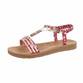 Damen Flache Sandalen - red - 12 Paar