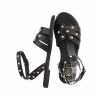 Damen Flache Sandalen - black