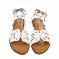 Damen Flache Sandalen - white