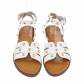 Damen Flache Sandalen - white