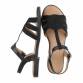 Damen Flache Sandalen - black