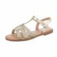 Damen Flache Sandalen - gold