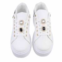 Damen Low-Sneakers - whiteblack